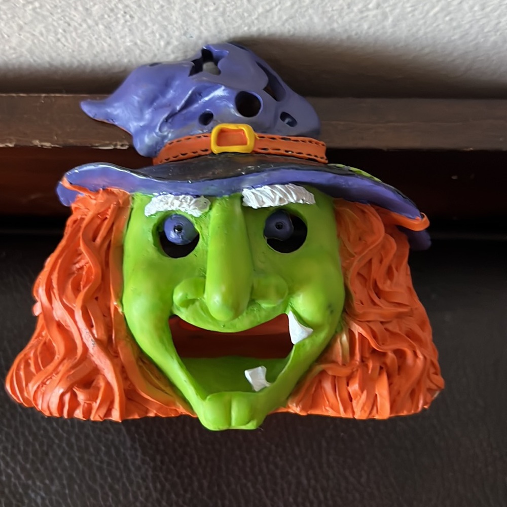 Halloween Witch Tea Light Candle Holder